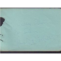 Claudette Colbert Signed Autograph Book Page