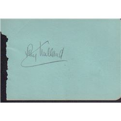 Ray Milland Signed Autograph Book Page