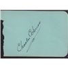 Image 1 : Charles Coburn Signed Autograph Book Page