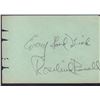 Image 1 : Rosalind Russell Signed Autograph Book Page