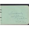 Image 1 : Sophie Tucker Signed Autograph Book Page