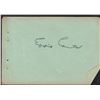 Image 1 : Eddie Cantor Signed Autograph Book Page