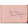Image 1 : Basil Rathbone Sherlock Holmes Signed Autograph Book Page