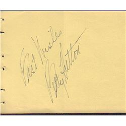 Betty Hutton Signed Autograph Book Page