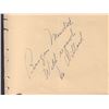 Image 1 : Burgess Meredith Signed Autograph Book Page