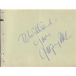 Gregory Peck Signed Autograph Book Page