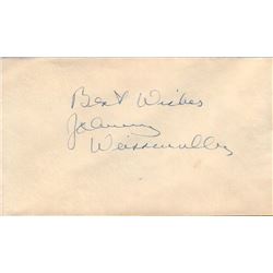 Johnny Weissmuller Tarzan Signed Envelope