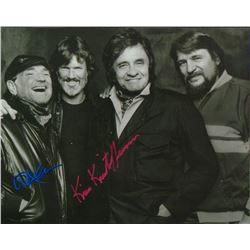 Willie Nelson Kris Kristofferson The Highwaymen Signed 8x10 Photo