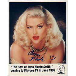 Anna Nicole Smith Signed 8x10 Playboy Press Photo