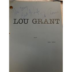 Lou Grant Original Script Signed by Ed Asner