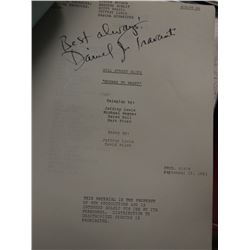 Hill Street Blues Original Script Signed by Daniel J. Travanti