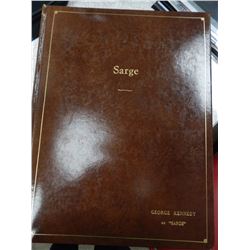George Kennedy Personally Owned Used Bound Sarge Original Script