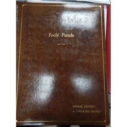 George Kennedy Personally Owned Used Bound Fools' Parade Original Script