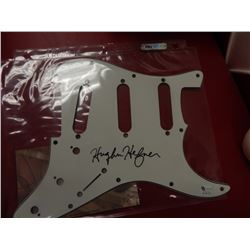 Hugh Hefner Playboy Signed Fender Guitar Pickguard Global GV401752