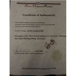 Judy Garland Personally Owned Worn Earrings
