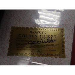 Gene Wilder Signed Willy Wonka Golden Ticket Global GV842620
