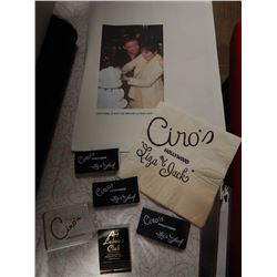 Liza Minnelli Jack Haley Jr. Wedding Favors Ciro's