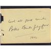 Image 1 : Billie Burke Siegfeld Signed Autograph Book Page