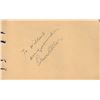 Image 1 : Orson Welles Signed Autograph Book Page