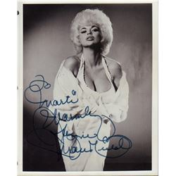 Jayne Mansfield Vintage Signed 8x10 Photo
