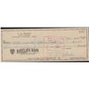 Image 1 : C.L. Fender Signed Bank Check