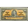 Image 1 : 1937 $50 Dollar BC-26b, Bank of Canada Banknote