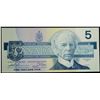 Image 2 : 1986 $5 Dollar BC-50bA, Bank of Canada 'Replacment' Banknote