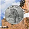 Image 1 : 2014 Royal Canadian Mint - $20 'The Bobcat' - Pure Silver Coin