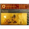 Image 1 : Gold Banknote with COA