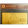 Image 2 : Gold Banknote with COA