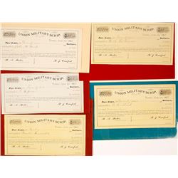 Group of Union Military Scrip, 1867