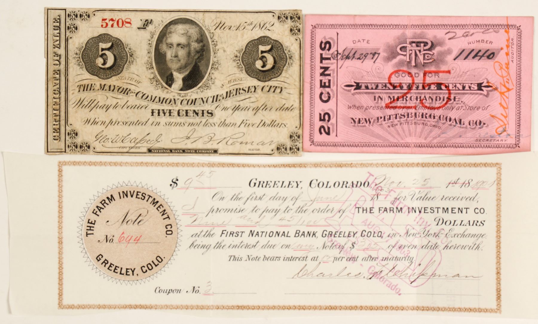 Old Scrip (3) - Holabird Western Americana Collections