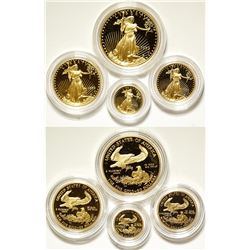 Gold American Eagles Proof Mint Set