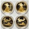 Image 1 : 1986, 1987 Proof One Oz American Eagle $50 coins