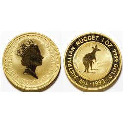 1993 Australian Nugget $100 Coin