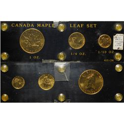 Canadian Maple Leaf Gold Set