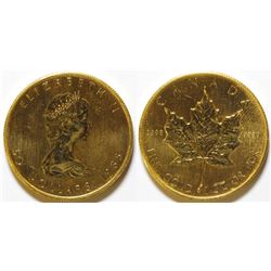 1985 $50 Gold Maple Leaf Coin