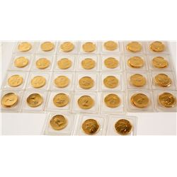 40 Canadian Maple Leaf Tenth Ounce Gold Coins In Original Mint Holders