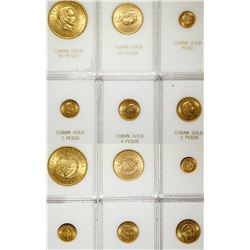 1915 Cuba Gold Coin Uncirculated Set