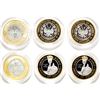 Image 1 : Three 2000 Library of Congress Bimetallic Gold-Platinum Coins