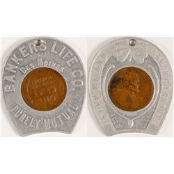 Encased 1922 weak "D" Penny