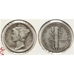 1916D Mercury Dime