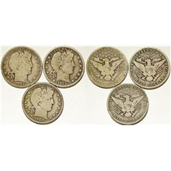 Three Liberty Head Half Dollars