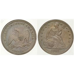 1847 Seated Dollar