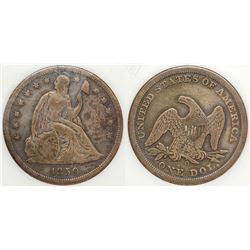 1850-O Seated Dollar