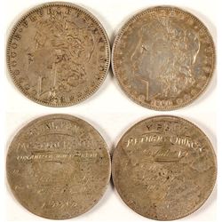 Engraved Morgan Dollars