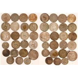 23 Mexican Silver Coins