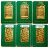 Image 1 : Three Johnson-Matthey One-Ounce Gold Bars