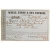 Image 1 : Wells Fargo Receipt (bag of gold dust) from Hardy & Kennedy to Fritz & Ralston