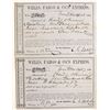 Image 1 : Wells Fargo Receipts (bags of gold dust) from Hardy & Kennedy to Fritz & Ralston